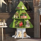 Christmas Tree Shelf Kids Bookshelf Toddler Bookcase 4-tier Baby Book Rack