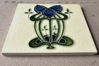 Antique Boote - Art Nouveau Majolica Tile C1900