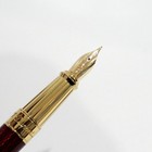 S t dupont 410108l Line D Guilloche Ruby Red Fountain Pen  m  Large New