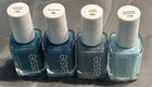 Essie Nail Lacquer Nail Polish Lot Of 4 Assorted Colors Blues 1759 738 684 1736
