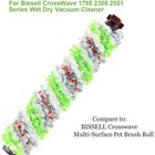 Replacement Hepa Filter Brush Roll Kit For Bissell Crosswave 1866 1868 2306 1926