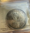 1936 1 Dollar Canada Iccs Ms64 