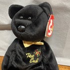 Ty Beanie Babies The End Black Bear Plush 1999 Vintage W  Hang Tag
