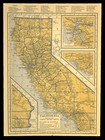 Ca1939 California Railroad Map Depot Towns Sp Rr Historic Original Atlas Map