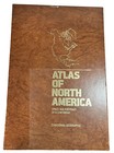 Huge 1985 National Geographic Atlas North America Hardcover Book With Slipcover