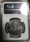  1946 S 1 Silver Dollar George-vi Canada Ngc Ms62 Mirror Surfaces Rarity R5