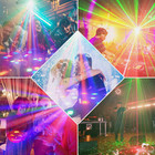 5in1 Disco Effect Lighting Rgb Led Beam Dmx Dj Party Stage Laser Projector Light