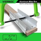 Viganoc Metal Mitre Box By Aluminium And Steel Construction  5 3 Inch Silver