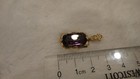 Vintage Antique Estate Jewelry 10k Gold Victorian Amethyst Charm Pendant Cool