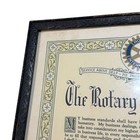 Vintage Antique Framed Rotary Code Of Ethics Picture Nashville Lithograph Framed