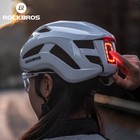 Rockbros Bike Helmets With Warning Light Usb Rechargeable Front   Back Led Light