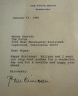 Bill Clinton Typed Letter Signed As President To Hockey Great Wayne Gretzky -psa