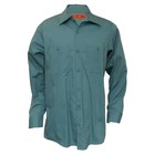 5 Shirts X Red Kap Sp14 Men s Industrial Work Shirt-long Sleeve- Green 
