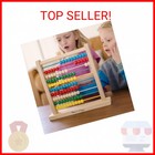 Melissa   Doug Abacus - Classic Wooden Educational Counting Toy With 100 Beads