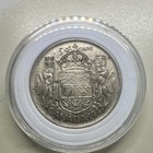 Canada 50 Cents 1943 Silver Coin King George Vi Circulated Uncertified