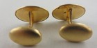 Vintage Matte Gold Plated Crystal Rhinestone Etched Cuff Links Cufflinks M m  Co
