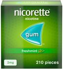 Nicorette Freshmint Fresh Mint Gum  2 Mg  210 Pieces  ships Super Fast From Usa 
