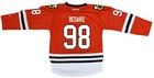 Chicago Blackhawks Youth Connor Bedard  98 Red Jersey Printed Logo  name