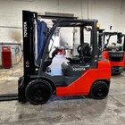 2018 Toyota 8fgu25 5000lb Used Pneumatic Forklift Lp Gas Sideshift 6555 Hours