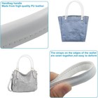 2-pack Pu Leather Purse Handles Replacement White Handbag Straps 15 7 