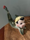 Vintage 1950s Set 6 Ceramic Pixie Elves Christmas Figurines Made In Japan