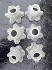 Frosted Glass Ruffled Tulip Light Fixture Lamp Shades 2  Fitter