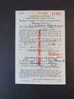 Rw17 - 1950 Federal Duck Stamp On Colorado Resident Hunting License