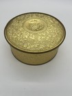 Vintage Tin Container Round  Guildcraft New York Usa Gold Cake Box 7 5    Grape