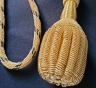 Gold   Black Army Navy Military Officer Parade Uniform Bullion Sword Knot Tassel