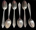 Antique Saart Brothers Rosemary Sterling Teaspoon 5 75  Lot Of 6 Discontinued