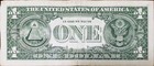 Ink Smear Error  1 Dollar Bill Series 2013 Large Green Dot In Center