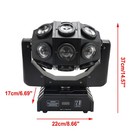 180w Moving Head 18 Led Rotating Beam Dmx Stage Light Rgbw Dj Disco Party Effect