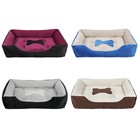 Dog Cat Bed Rectangle Pet Mattress Rectangle Bolster Puppy Sleeping Kennel Nest 