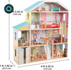 Dollhouse Jumbo Furniture American Girl Toy Tall Doll Play House Large Mansion