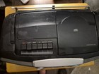 Sony Cfd-v5 Portable Am fm Cassette Cd Player Mega Bass Boom Box Works Great 