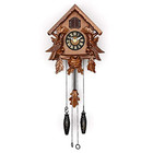 Clock With Decorations And Swinging Pendulum  cherry  