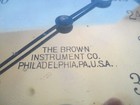 Vintage Brown Instrument Co  Gauge Steam Brass Ship Steam Train Philadelphia Pa