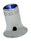 Channel Cb Radio Knob For Cobra Cb Blue Jewel Chrome Plated 1 4  I d  Up 21779b