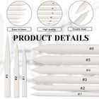 Sliverdew 12 Pcs Blending Stumps Oil Pastel Tools  Multi-size  White