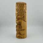 Hand Carved Wooden Tiki 9  H Carving Totem Statue Maui Hawaiian 2015