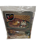 Vintage Coats   Clark Red Heart Cat On A Mat Latch Hook Canvas 20x27  6620-32