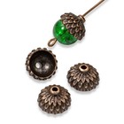 Antique Copper Acorn Bead Caps  20-pack Fall Autumn Findings For Jewelry Making