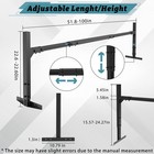 Universal Adjustable Ladder Roof Rack For Enclosed Trailers Cargo Vans Trucks