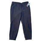 New  And1 Basketball Pants  Men   s  2xl  Slim 40x30 Black 100  Poly Nwt