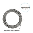 5 64  Wire Rope Kit  Pvc Coated Stainless Steel Cable  66ft