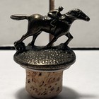 Blanton   s Bourbon Bottle Stopper     Letter    t        Horse   Jockey Cork Topper
