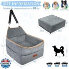 Gl Glenslave Dog Car Seat For Small Medium Dogs  Memory Foam Dog Booster Car 