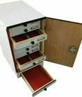 New Wooden Microscope Slide Storage Cabinet For 1000 Slides With Lock
