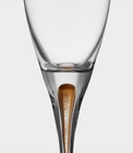 Orrefors Crystal Intermezzo Gold Champagne 8 8oz Glass 6577494 Handmade 9 8  New