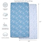 Bedtime Originals Airplane stars Aviation 2-pack Fitted Crib toddler Sheet Set
